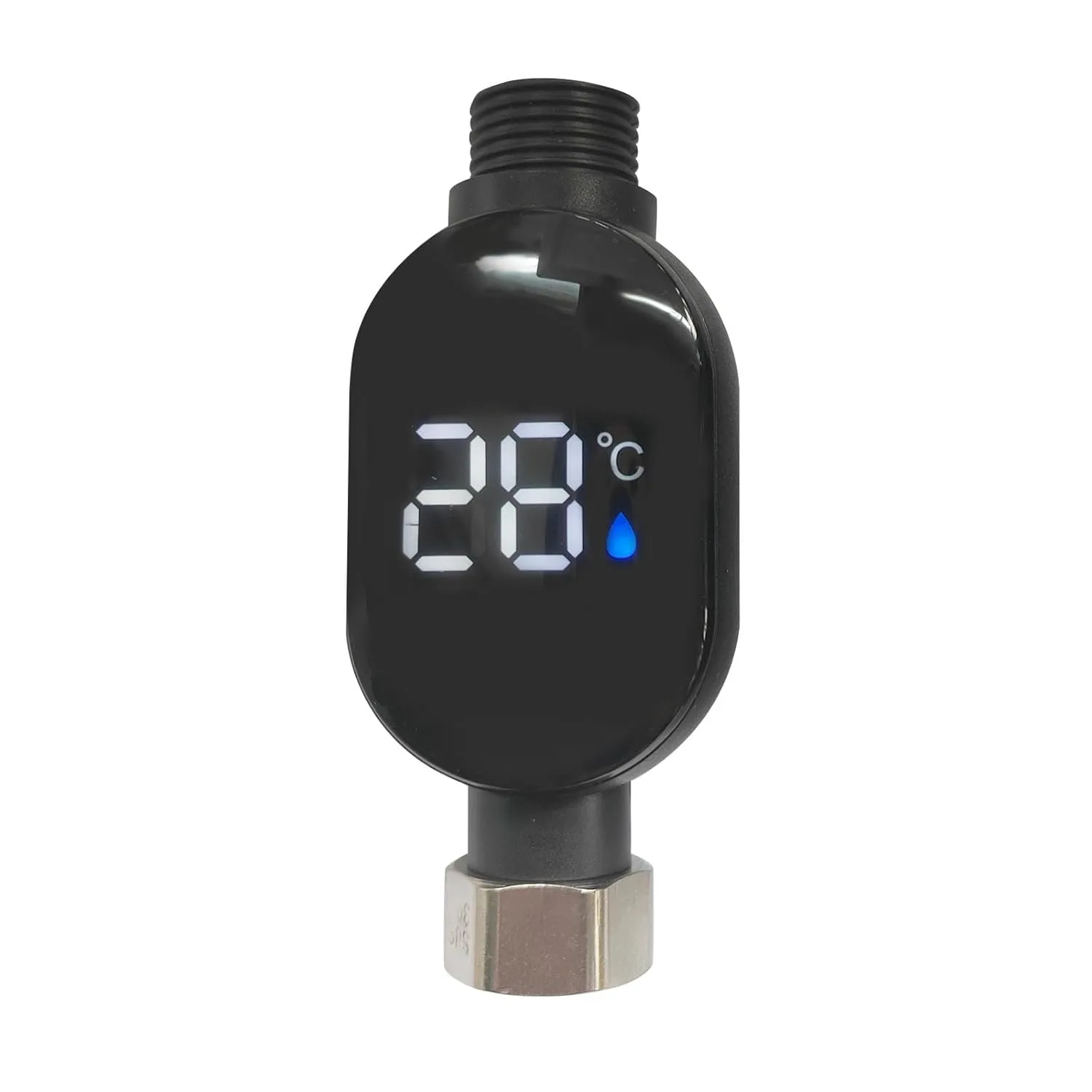 LED Digital Water Thermometer | Universal Shower Temperature Gauge for Bathroom