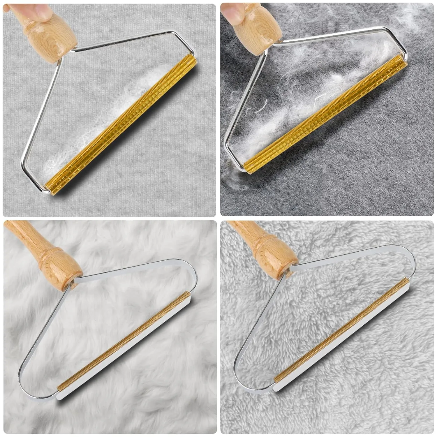 Hair Removal Tool ,3 Pack Lint Remover Portable Carpet Scraper Tool Fuzz Clothes Shaver Brushes for Cleaning Pet Fur , for Carpets, Car Mats, Blanket, Clothes, Furniture